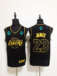 La Lakers JAMES 23 Black Basketball Jersey